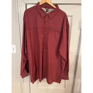 The North Face Red Plaid Shirt XXL